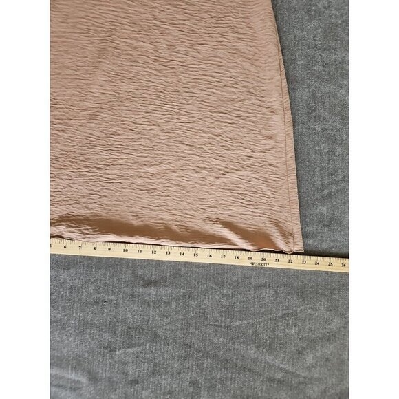 Gomorn Pants Womens L US 8/10 Beige Neutral Zip Pockets Wide Leg Dress Stretch - Picture 6 of 14